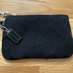 Coach Black Wristlet/Wallet